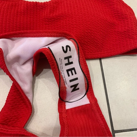 Shein Basics Ribbed Bikini Set Wireless Bra Top & Hipster Bikini Bottom Sz XS - Picture 6 of 9